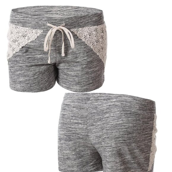 Mossimo with Contrast Lace Overlay Shorts Small Gray - Picture 1 of 7